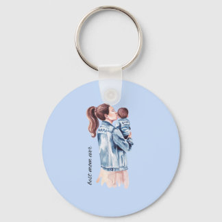 Mom is the best keychain