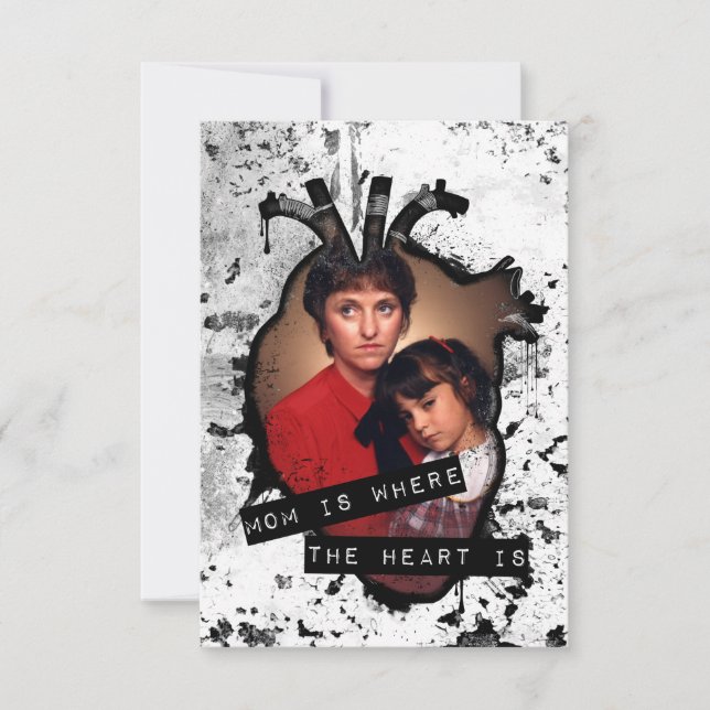 mom is where the heart is invitation (Front)