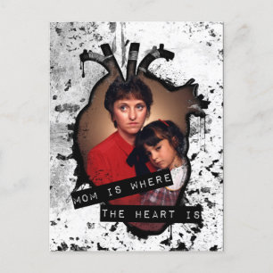 mom is where the heart is postcard