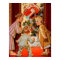 Mom Kisses Santa Claus
