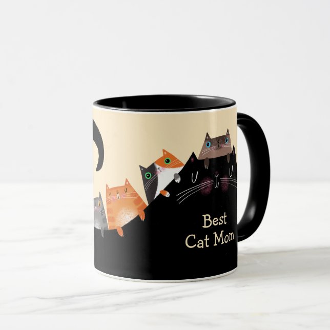 Mom & Kittens Mug (Front Right)