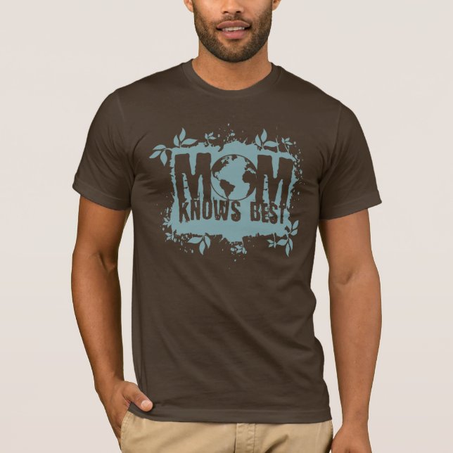 Mom Knows Best Organic Planet T-Shirts (Front)