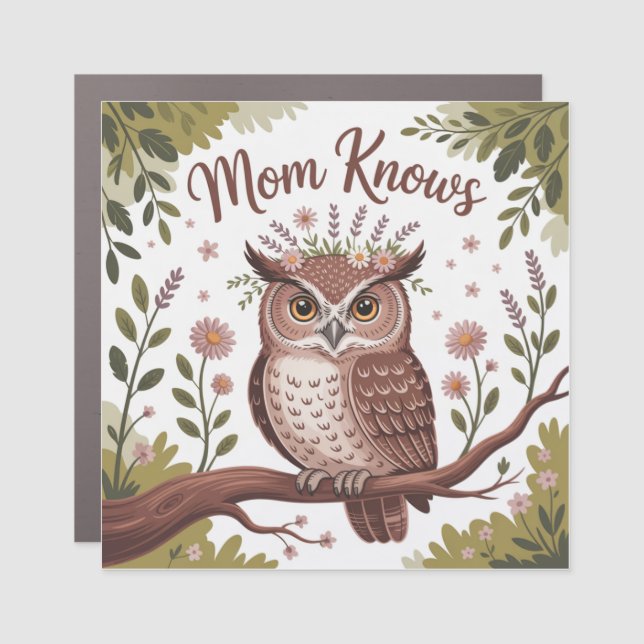 Mom Knows Car Magnet (Front)