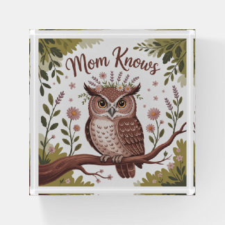 Mom Knows Paperweight