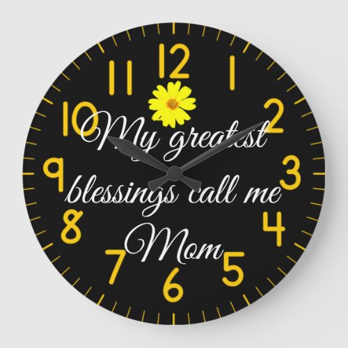 Mom  large clock