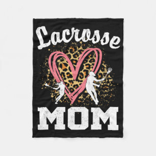 Mom Leopard Heart Matching Mothers Day Fleece Blanket