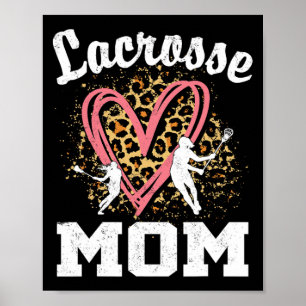 Mom Leopard Heart Matching Mothers Day  Poster