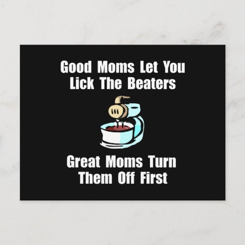 Mom Lick The Beaters Postcard