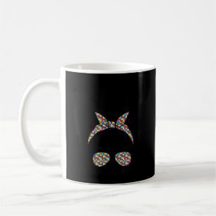 Mom Life Autism Awareness Mama Women Face Tee. Thi Coffee Mug