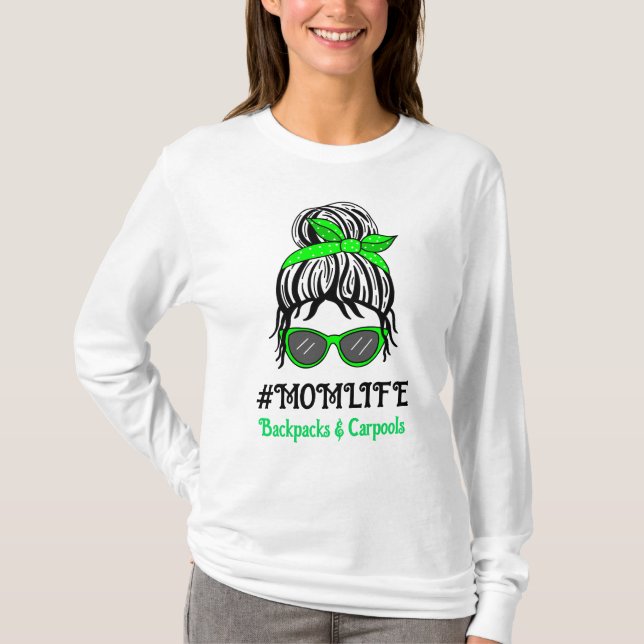 Mom Life | Backpacks and Rides T-Shirt (Front)