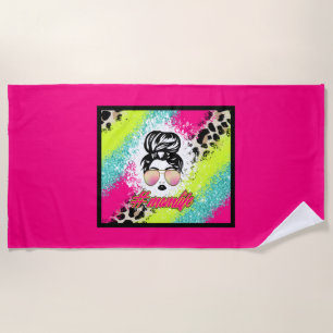 Mom Life Beach Towel