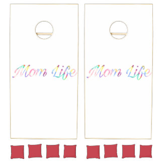 Mom Life Cornhole Set