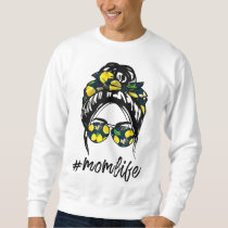 Mom Life for women yellow lemon Sunglasses & Banda Sweatshirt