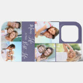 Mom Life is the Best Life 5 Photo Collage Purple Case-Mate iPhone Case (Back (Horizontal))