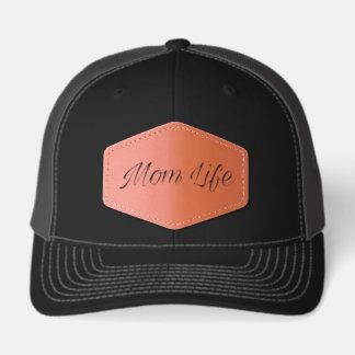 Mom Life Leatherpatch Hat
