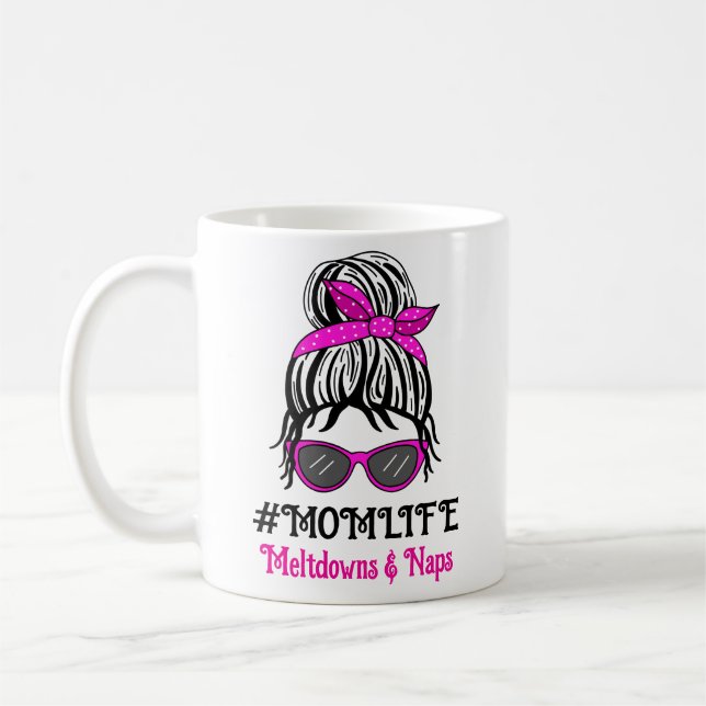Mom Life | Meltdowns and Naps Coffee Mug (Left)