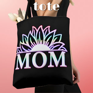 Mom Life Momlife Floral Mother's Day Tote Bag