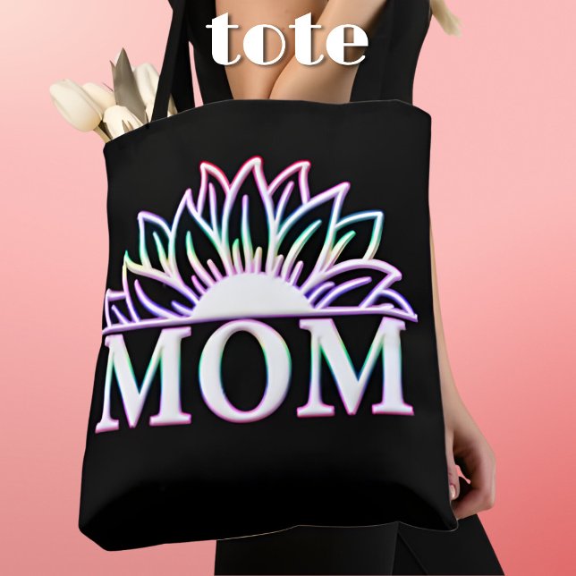 Mom Life Momlife Floral Mother's Day Tote Bag (Creator Uploaded)