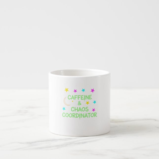 Mom Life Mug Caffeine & Chaos Coordinator for Moms (Front)