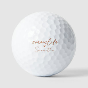 Mom Life - Rustic Charm Design Golf Balls