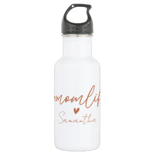 Mom Life - Rustic Charm Design Stainless Steel Water Bottle
