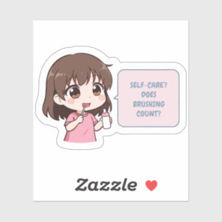 Mom Life Self Care Humor Sticker