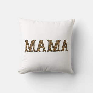 Mom Life Shirt Leopard Cheetah Print, Funny Mother Throw Pillow