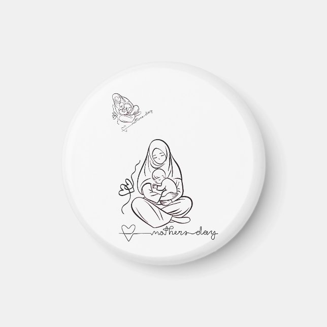 Mom Love  Beautiful Design Magnet (Front)
