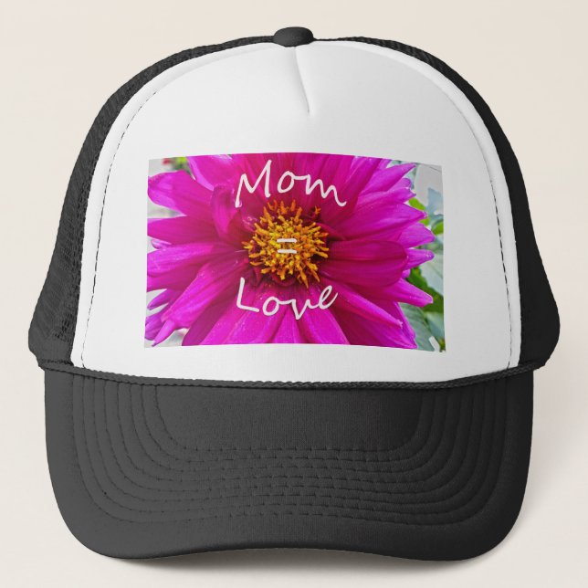 Mom = Love Trucker Hat (Front)