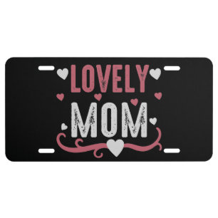 Mom - Lovely Mom License Plate