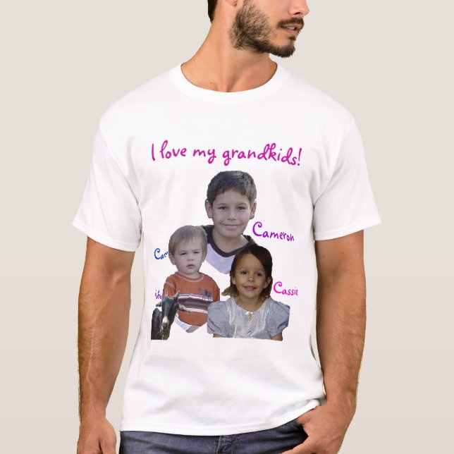 mom loves her grandkids T-Shirt (Front)