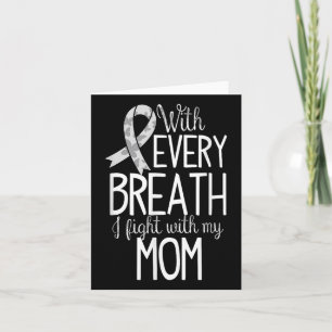 Mom Lung Cancer Awareness T Shirt Women Men Kids  Card