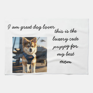 Mom Luxury Puppy Template Kitchen Towels