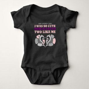 Mom made my twin to get two of me baby bodysuit
