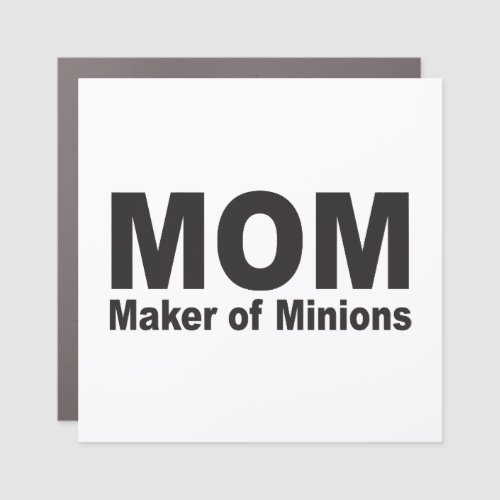 Mom Maker Of Minions Short Sleeve Mom  Car Magnet