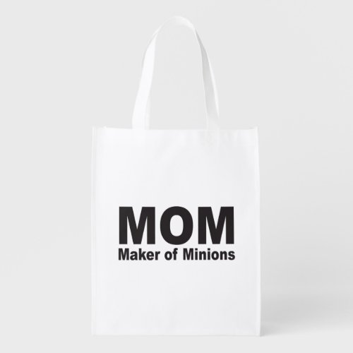 Mom Maker Of Minions Short Sleeve Mom  Grocery Bag