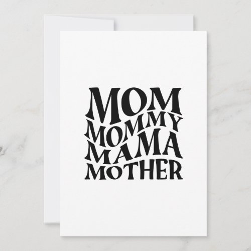 Mom mama mommy mother invitation