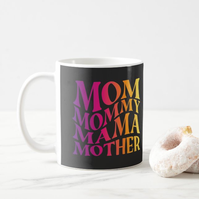 mom mama mother  coffee mug (With Donut)