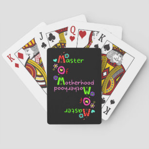MOM MASTER OF MOTHERHOOD  funny mother's day       Poker Cards