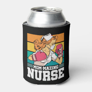 Mom-mazing Nurse Boxing Boxer National Nurses Day Can Cooler