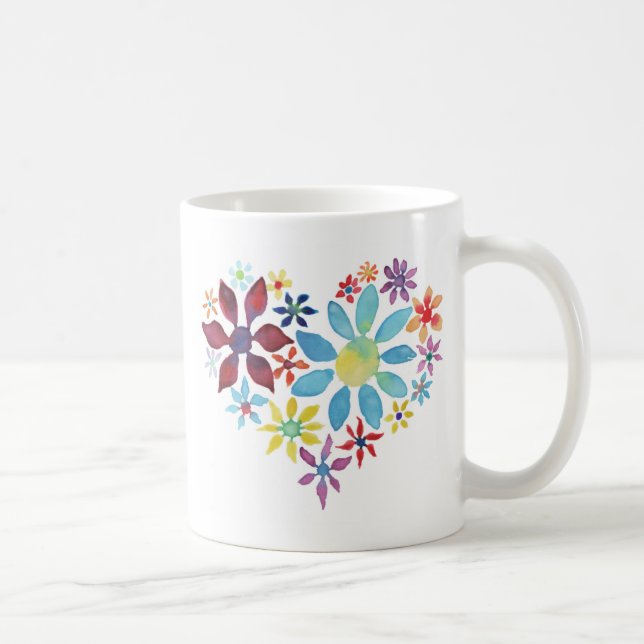 Mom Means Love (Text On Back) Coffee Mug (Right)