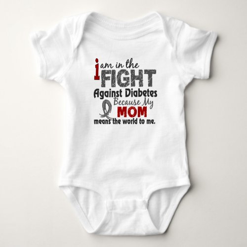 Mom Means World To Me Diabetes Baby Bodysuit