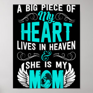 Mom memorial day my guardian angel a big piece Mom Poster