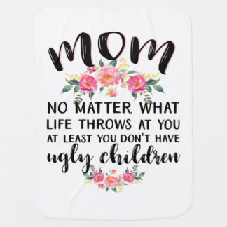 Mom Merch Gift Baby Blanket