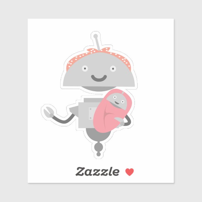 Mom Mia with Baby Mia Sticker (Sheet)