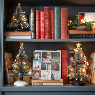 Mom Minimal Photo Collage Wooden Box Sign