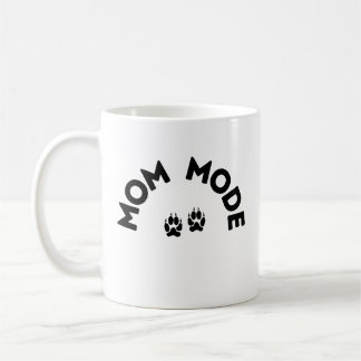 Mom Mode Mug – Paw Print Edition
