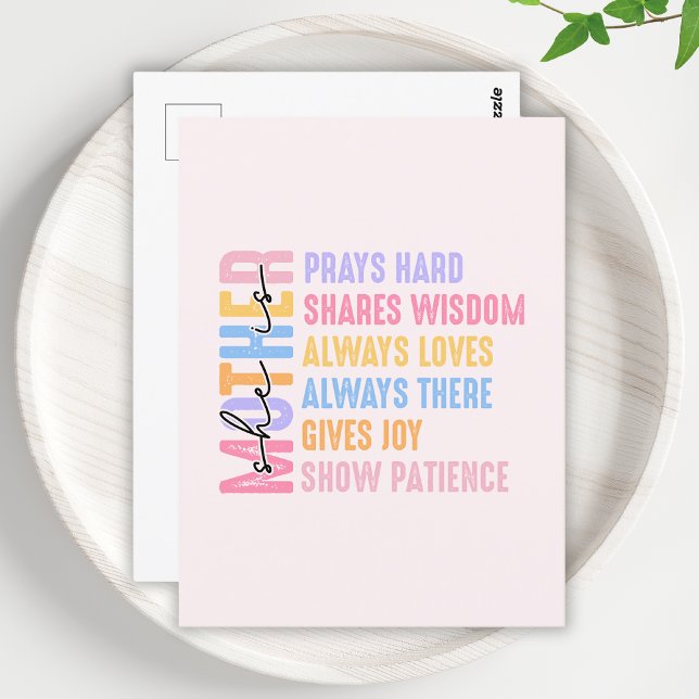 Mom Modern Gift For Mother Cool And Funny Postcard (Creator Uploaded)