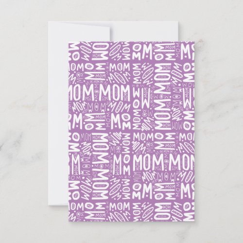 Mom Mom Mom _ Block Pattern Thank You Card