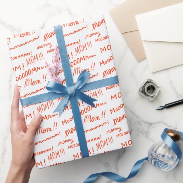 Mom! Mommm! Funny Mother's Day Gift Wrapping Paper (Gifting)